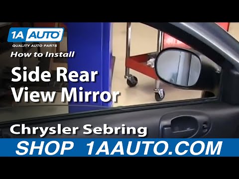 How To Install Replace Side Rear View Mirror 2001-06 Chrysler Sebring