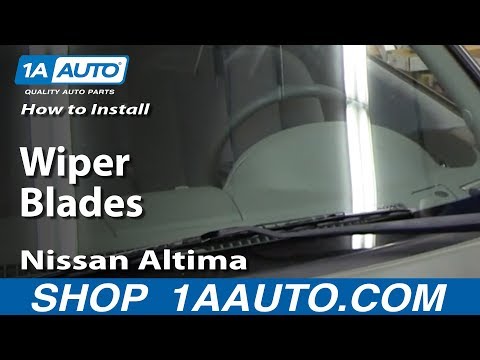 How To Install Replace Wiper Blades 2002-06 Nissan Altima