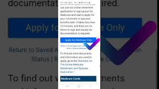 QUICK video on Applying for Medicare PART A & B