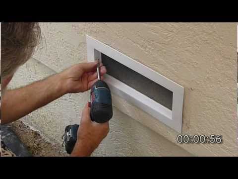 how to install a crawl space vent