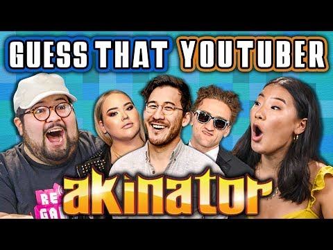 GUESS THAT YOUTUBER - Akinator (React: Gaming)