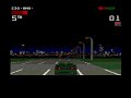 a video of a night race in lotus iii: the ultimate challenge, over which the game's theme tune is playing.