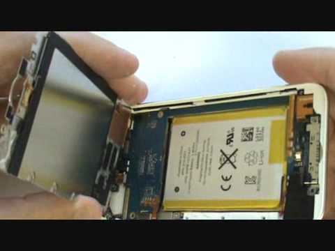 white ipod touch 4g - FOR MORE DETAILED 20-MIN VIDEO SEE: https://www.youtube.com/watch?v=7HSK7kS1c9w A step-by-step tutorial on how to replace the front glass, digitizer & LCD Sc...