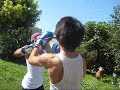 Friends have a Boxing Match.