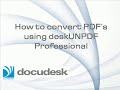 to Word, PDF to Excel, and PDF to HTML