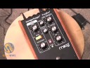 Plugging into the Moog Music MF107 Moogerfooger FreqBox is not for the faint of heart, or of signal. This hulking stompbox houses a VCO that feeds off your guitar's input signal, and even though it sports a nifty hard sync switch, it's hard to keep the MF107 from completely freqing out. All part of the fun, isn't it?The Freqbox will accept any input source, though in this video, Owen chooses to enter battle with an instrument he feels he can trust -- an ESP XTone PC-1V he's dubbed 