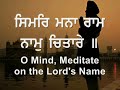 Bhai Niranjan Singh: O Mind, Meditate on the Lord's Name