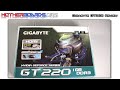 Nvidia GT 220 Graphics Card Review For all the latest reviews and gear! www.motherboards.org Follow us on Twitter! http Todays digital world is demanding and you need a PC that can keep up. With the NVIDIA® GeForce® GT 220 graphics card, clean up and post your home videos faster, make your ordinary DVDs look like HD, and play popular games with better performance. Get more for your money with GeForce GT 220 graphics and equip your PC for the digital world.