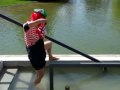 Lustiges Wassertreten