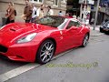 Ferrari California in Luxembourg driving around.