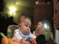 videos de Tre eating rice cereal