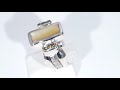 Diamond Mother of Pearl Custom Inlay Ring