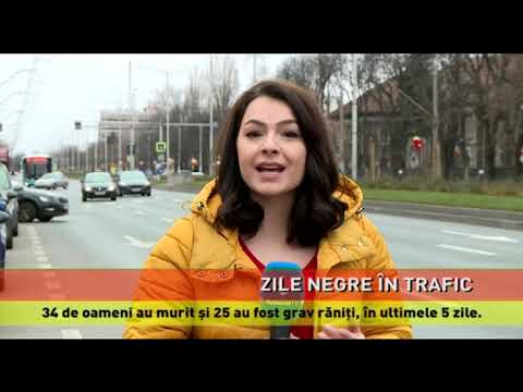 34 de oameni au murit și 25 au fost grav răniți, în ultimele 5 zile, în trafic