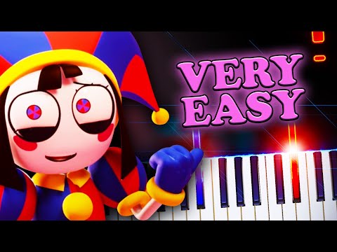 The Amazing Digital Circus Theme – VERY EASY Piano Tutorial | Sheet