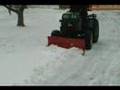 Snow plowing with John Deere 755