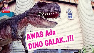 SUARA DINOSAURUS MENGGELEGAR | Kelilind Dino Land di Atlantis Land Surabaya