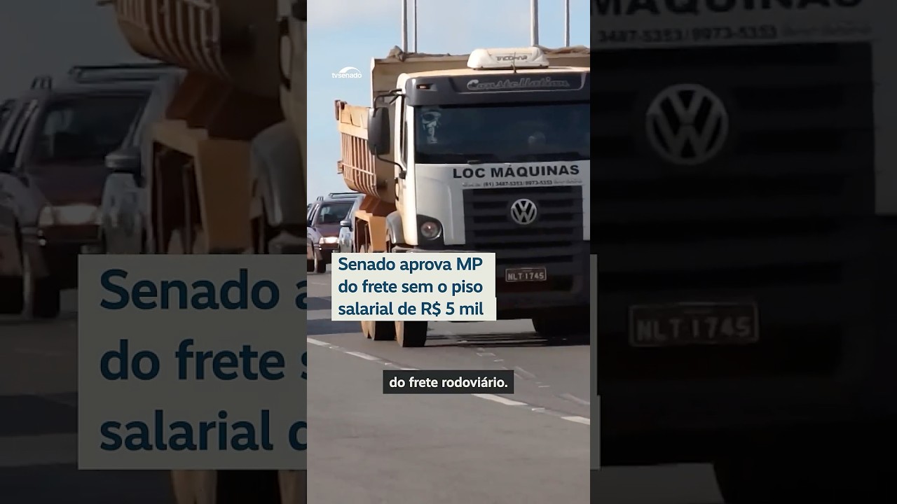 Senado aprova MP do frete sem o piso salarial de R$ 5 mil - #Shorts