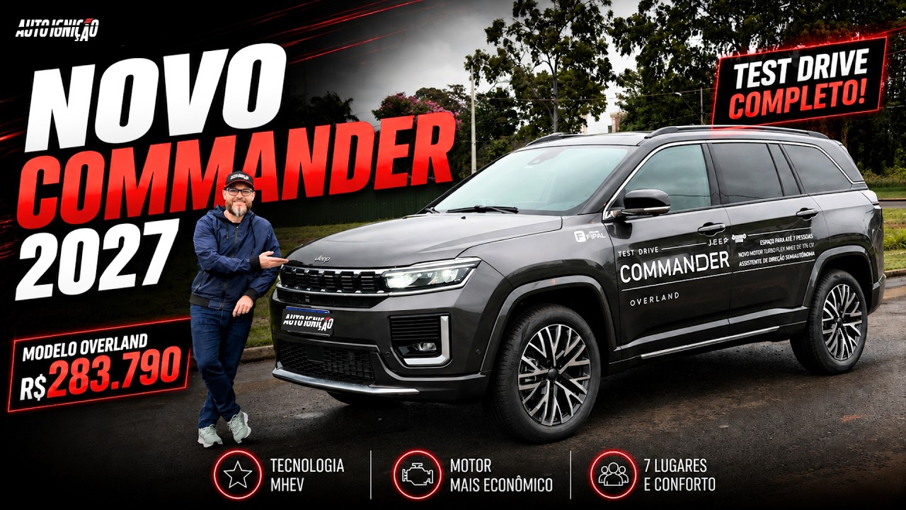 Testei o COMMANDER OVERLAND MHEV 2027! Surpreende ou Decepciona? Confira!