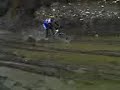 Haroun`mud technique with mountain bike on training