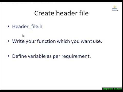 how to define header file in c