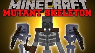 Crazy Minecraft I Found The Mutant Wither Skeleton Alien Boss