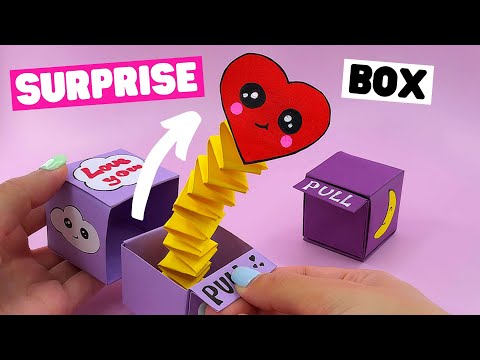 How to make origami SURPRISE BOX [origami pop out box] - YouTube