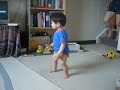 Ethan walks on his own 2