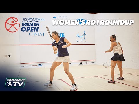 Squash: El Gouna International 2021 - Women's Rd 1 Side Court Roundup