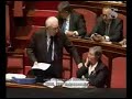 Cossiga vota la fiducia