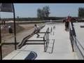 Ludington Skate Plaza :: Ernesto skateboarding the Ludington Skate Plaza, Mostly kick flips...