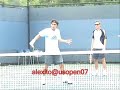 Marat practicing w/ Baghdatis