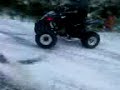 Yamaha Raptor 350 fun in the snow