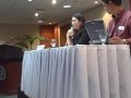 UP Prof. Aileen Baviera speaks on crossborder issues that concern ASEAN journalists