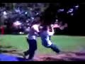lee newman and sweetcorn boy pushing eachother