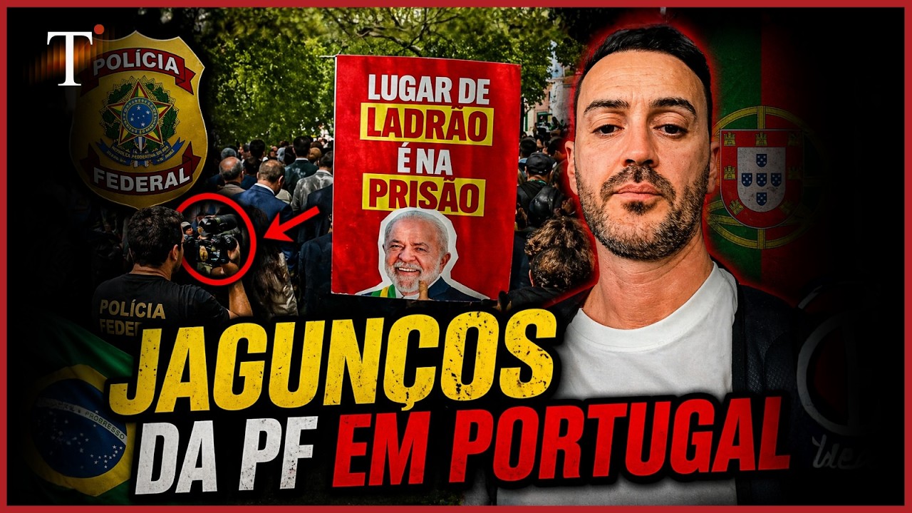 JAGUNÇOS DA PF INTIMIDAM MANIFESTANTES EM PORTUGAL