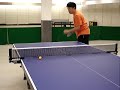 Basic / intermediate table tennis serve practice
