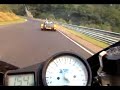 Bike following car at Nurburgring