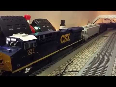 ES44AC - This video was filmed at 60fps so it looks a little different than my other videos. Diesel Engine, Steam Engine, RailKing, DCS, Protosound PS 2.0 3.0 MTH Tra...