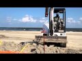 Tiger Dam installation on Grand Isle, LA (BP oil spill)