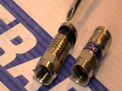 how to fit a crimp f connector