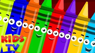 Crayons ten in the bed  crayons color song  learn 