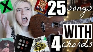 4 chords, 25 songs on UKULELE (Level 2)