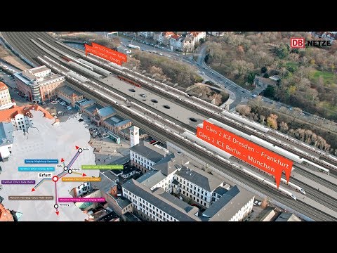 VDE 8: Der Bahnknoten Erfurt  Bau des ICE-Kreuzes in ...