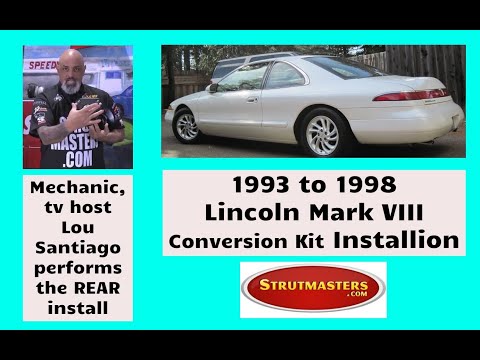 1994 Lincoln Mark VIII With A Strutmasters Air Suspension Conversion (Part 1 of 2 Install Video)
