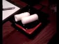 Expanding paper towel / facecloth in a Korean restaurant Expanding paper towel / facecloth in a Korean restaurant