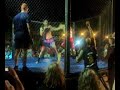 A kickbox match of Stefan Struve in a cage at Chersonissos Kreta. Stefan aka 