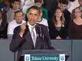 Barack Obama speaks at Tulane