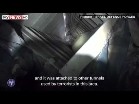 Israeli Army Video 'Shows Tunnels' Used by Hamas to Attack Israel