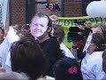 Demonstration da Connie Kruckow m�des med Bent Hansen