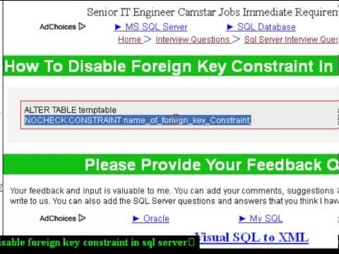 how to remove fk constraint in sql